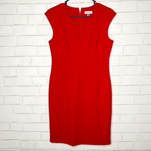Calvin Klein Dresses & Skirts - Calvin Klein Red MIDI Dress